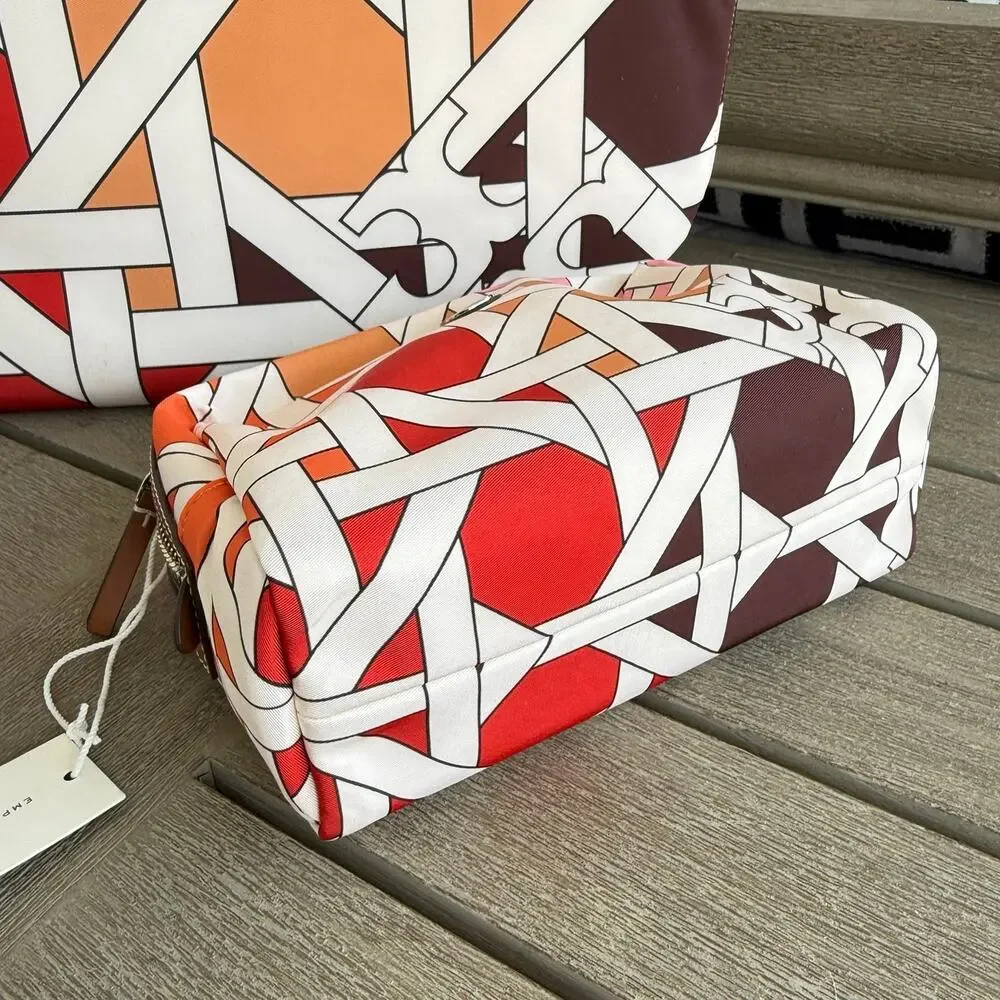 Bundle‼️Tory Burch Nylon Large Tote 176043 & Cosmetic Case 175895